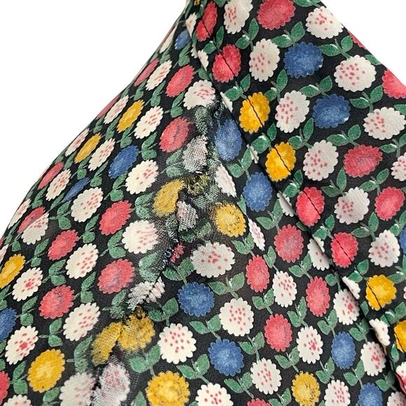 Vintage 1970’s Dagger Collar Floral Print Blouse Shirt S/M - Picture 9 of 10